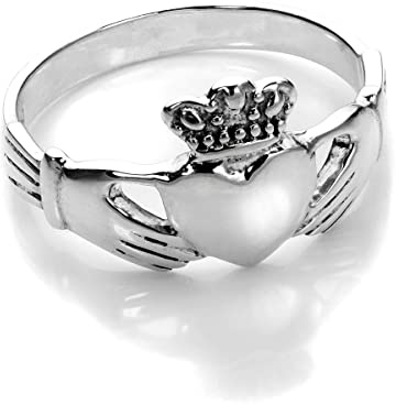 jewellerybox Bague de Claddagh en Argent 925/1000 - Taille 55,5