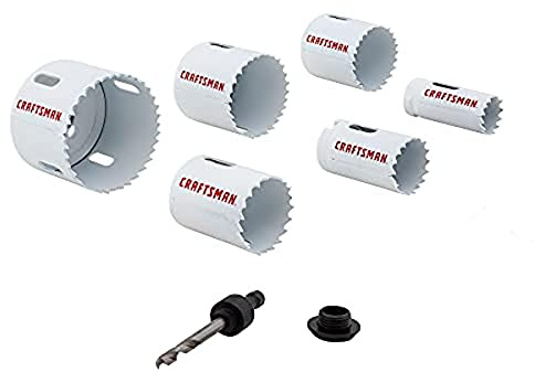 CRAFTSMAN Hole Saw Kit, Bi-Metal Set, 7Piece (CMAH1SET7)