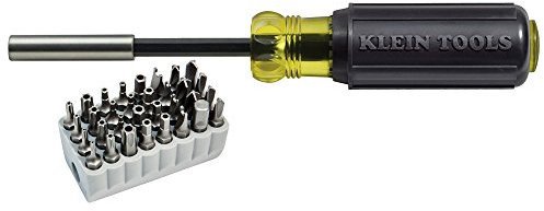 Klein Tools Magnetic Screwdriver w/32-Piece Tamperproof Bit Set10