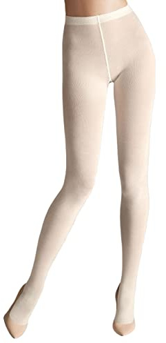 Wolford Collant Merino, 60 DEN, Bianco (Ecru), S Donna