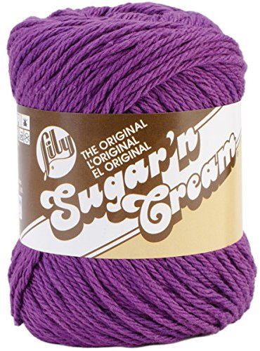 Bulk Buy: Lily Sugar'n Cream Yarn Solid Black Currant by Lily Sugar'n Cream