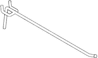 100 Stück !!! Tegometall Lochwandhaken Länge 8 cm verzinkt Art.:13658037