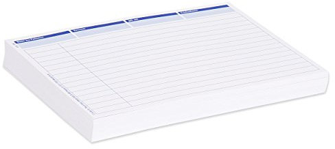 Einlegekarten für Karteikarten, 100 Stück, DIN A5 quer