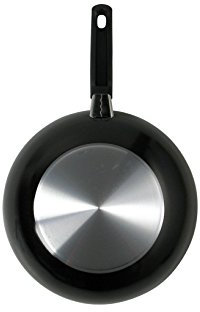 Ballarini Firenze Wok, Rivestimento Antiaderente con Manico, Rotonda, Alluminio, Antracite, 20 cm