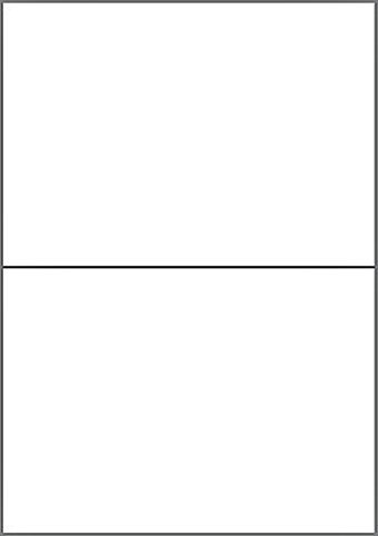 100 Universal-Etiketten weiß Uni A5 148,5 x 210 mm, 50 Bogen A4, vollflächig selbstklebende Etiketten