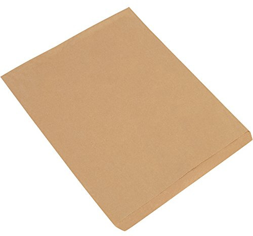 BOX USA BBGM106K Flat Merchandise Bags, 15 x 18, Kraft (Pack of 500)
