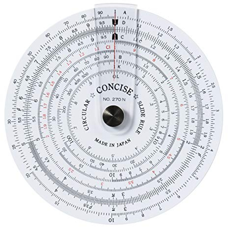 Concise 100812 Règle Calculatrice Circulaire 270N