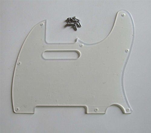 KAISH Clear 8 hål tele stil pickguard TL gitarrplektrum skydd repplatta för tele/telecaster genomskinlig
