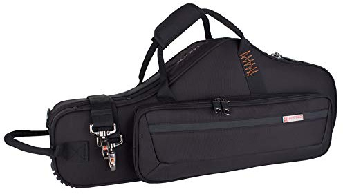 Protec Alto Saxophone Contoured PRO PAC Case with Flute Pocket, Black, Model PB304CT