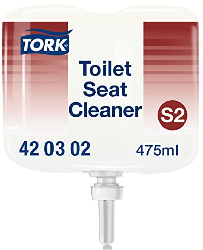 Tork Nettoyant pour siège de toilette - 420302 - Nettoyant Lunette WC pour une hygiène supplémentaire - Pour distributeurs S2 - Qualité Premium, 8 x 475 ml