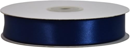 NASTRO NASTRI DOPPIO RASO LARGHEZZA 25 MM BOBINA ROTOLO LUNGHEZZA 50 METRI (BLU)
