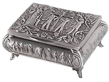 lachineuse - Scatola portagioie per faraoni egiziani - Ramses, Thot, Anubis - 10 x 7 x 4 cm - Decorazione antico Egitto - Scatola portachiavi, orologio - Idea regalo decorativa scatola urna - Colore