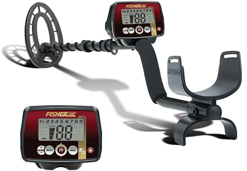 Fisher F22 Weatherproof Metal Detector with 9 Inch Weatherproof Coil, All-Purpose, High-Sensitivity, Deep Seeking Metal Detector, Pinpoint, Easy to Use