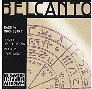 Thomastik Corda per Contrabbasso 3/4 Belcanto - corda Fa# (Fa diesis) nucleo corda d'acciaio, rivestimento cromato, accordo solo, media