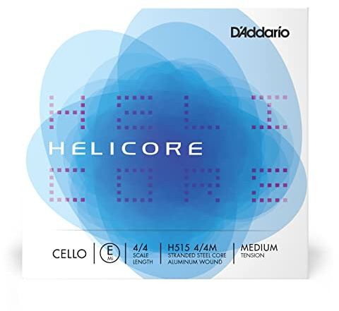 D'Addario Helicore 4/4 Scale Medium Tension Single E String for Cello