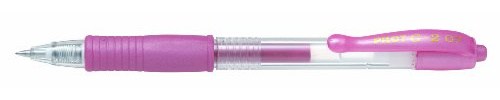 Pilot G207 Retractable Gel Rollerball 0.7 mm Tip (Box of 12) - Metallic Pink