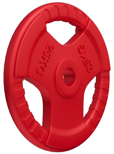 GORILLA SPORTS® Dischi Pesi - Singolo 1.25kg - 25 kg o Set 30 kg, Foro 50mm, in Ghisa, Rivestimento in Gomma - Disco Peso, Piastre per Bilanciere, Manubri, Allenamento, Fitness, Bodybuilding, Palestra