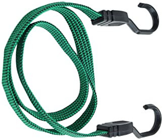 Connex Gepäckspanner - 20 x 1250 mm - 2 Stück - Flache Spannseile mit robusten Kunststoffhaken - Dehnbar und reißfest - Zur Ladungssicherung aller Art / Spanngummi mit 2 Haken / Expander / DY270657