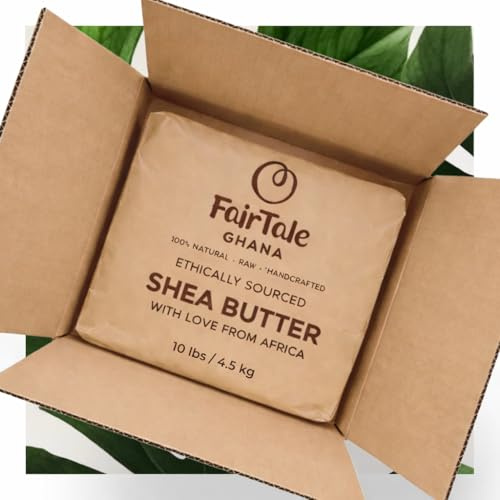 Burro di Karitè Africano Crudo 5 kg. Raccolto selvatico, di origine etica, 100% naturale, non raffinato, a base vegetale, vegano, avorio