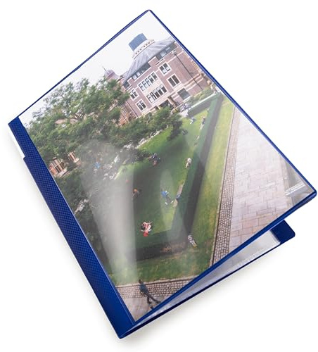 Rapesco 0910 Präsentation Sichtbuch, 20 Hüllen, A4, Blau