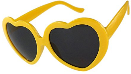 Boolavard Kids Fashion Retro Summer Cœur Heart Shape Design Lolita Lunettes de Soleil Lunettes de Vue