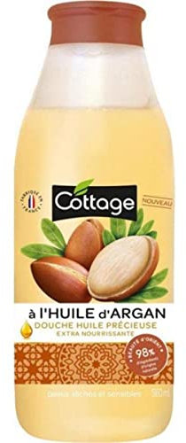 Cottage Douche huile précieuse, Extra nourrissante à l'huile d'argan - Le flacon de 560ml