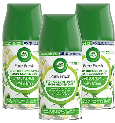 3x Air Wick für Freshmatic Max Duft Nachfüller White Flowers / Weiße Blumen von Air Wick ( 3 x 250ml )