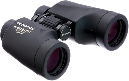 Olympus 10x42 EXPS I Binocular for Nature Observation, Outdoor and Bird Watching – Superior Image Quality, BAK-4 Prisms, Multi-Coated Lenses, Ergonomic Design, Including Case