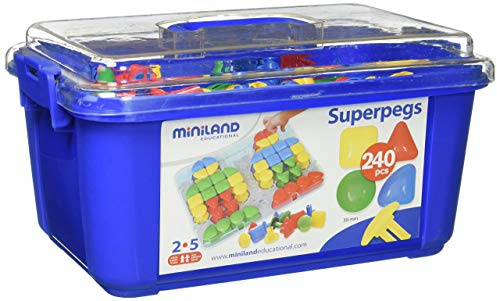 Mosaikplugg superpegs 240 stycken, grundfärger-95072