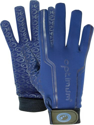 OPTIMUM Velocity Guantes de Rugby Junior, Unisex Juventud, Azul Marino, 3X-Pequeño (Mini)