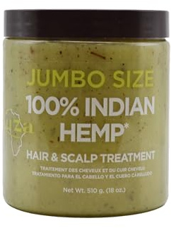 Kuza 100% Indian Hemp Hair & Scalp Treatment - Improves Dry Hair and Scalp Health - JUMBO SIZE 18 oz