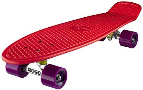 Ridge Skateboards 27 Nickel Mini Cruiser - Skateboard, 69cm, Hecho en el Reino Unido