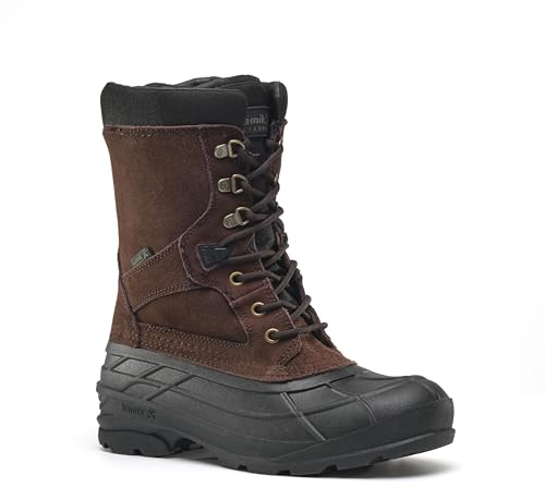 Kamik Homme Nationplus-m Bottes de Neige, Brown Dark Brown, 42 EU