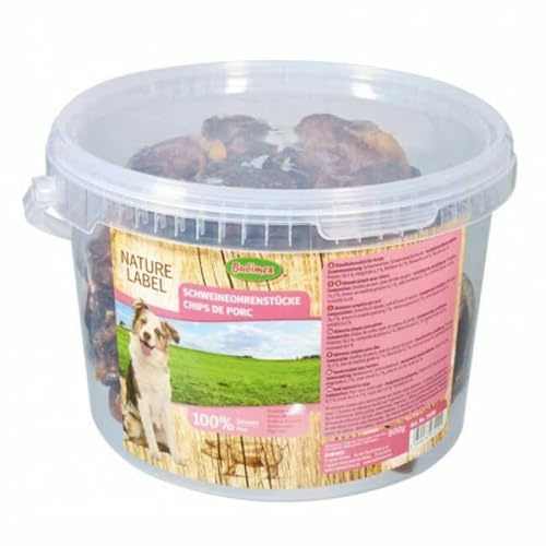 Bubimex Chips di maiale per cani secchio, 800 g