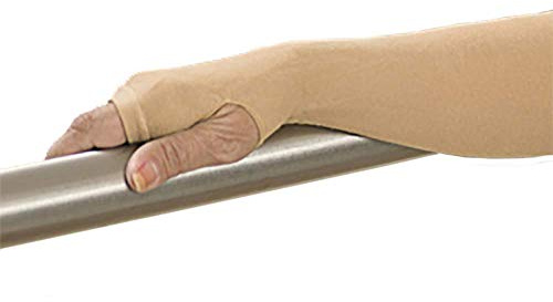 GeriGlove Prevent Products, Inc Elderly Skin Protector, Thin Skin Tear & Bruise Protective Arm Sleeve - Made in USA One Pair per Package (Large/Beige)