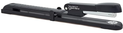 Rapesco A590FBA3 Germ-Savvy Antibakteriell, Marlin-Langarmhefter, 25 Blatt Heftleistung, Schwarz