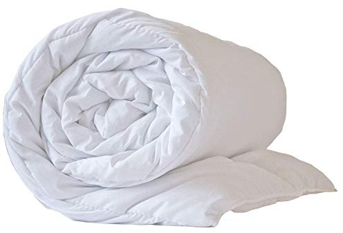 The Sleep Easy Hotel Quality Pure White Microfibre Peached Duvet SuperKing 4.5TOG Feels Like Down