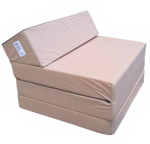 Natalia Spzoo Klappmatratze mit Kopfteil, 200x70cm Schaumstoffmatratze, Schlafsessel, Faltmatratze