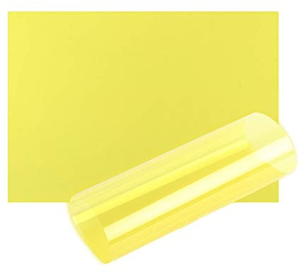 Yellow Acetate Sheets OHP Film A4 Acetate Sheet Tinted Page Overlays Reading Aid Colour Clear Plastic Craft Thick (10 Sheets - A4-21cm x 29.7cm)