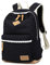 TrivingTech Segeltuch-Schule-Beutel, Polka-Punkt-Frauen und Mädchen Rucksack, Weinlesespitze-Laptop Daypack-Spielraum-Beutel
