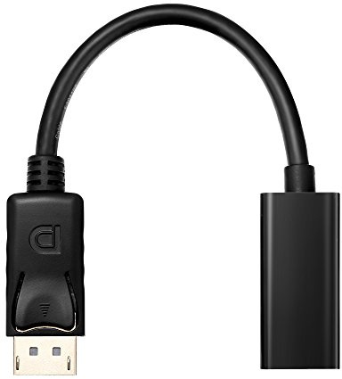 HDSupply DA055 adaptador displayport - hmdi pigtail (displayport macho a hdmi hembra), 0,10m, negro.