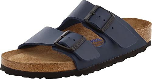 BIRKENSTOCK Classic Arizona Birko-Flor 51751, Pantoletten, Blau (Blau 75), 40 EU (7 UK)