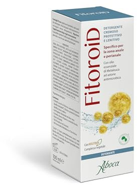 Aboca Fitoroid Detergente Cremoso 100 ml - Detergente Cremoso, Protettivo e Lenitivo Specifico per la Zona Anale e Perianale. Con Olio Essenziale di Melaleuca ad Azione Antimicrobica.