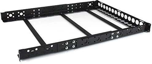 StarTech.com 1 HE Universal Server Rack Schienen - TAA-konforme Server Montageschienen mit einstellbarer Tiefe - 19 Zoll Rack Mount Schienen (UNIRAILS1U)
