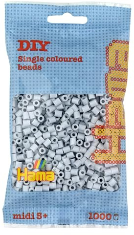 Hama, 207-70 - Perline Midi, Colore: Grigio Chiaro