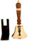 ARSUK School Hand Bells Brass plated Shiny And Heavy Product For long Term Use (4 Solid Brass), 1049