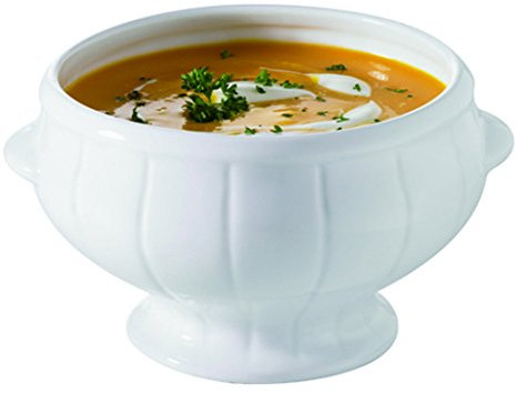 Visiodirect Lot DE 6 Mini SOUPIERES SFOOD Porcelaine Ø61 x H39 mm. 5cl