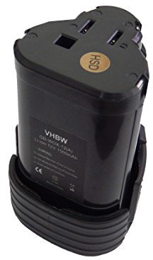 vhbw Akku kompatibel mit Worx WX125.7, WX283, WX125.M, WX128, WX283.3, WX284, WX125.6, WX126, WX128.2 Werkzeug (1500 mAh, Li-Ion, 12 V)