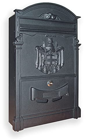 BTV | Buzon Exterior Vintage modelo Imperial Fabricado en Acero | Buzones de Pared Estilo NeoClasico | Color Blanco o Negro