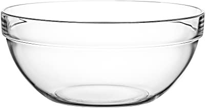 Arcoroc ARC 10029 Empilable Schale, Stapelschale, Schüssel, 29cm, 5.6 Liter, Glas, transparent, 1 Stück